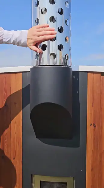 Финские купели POLARSPA - фотография печи